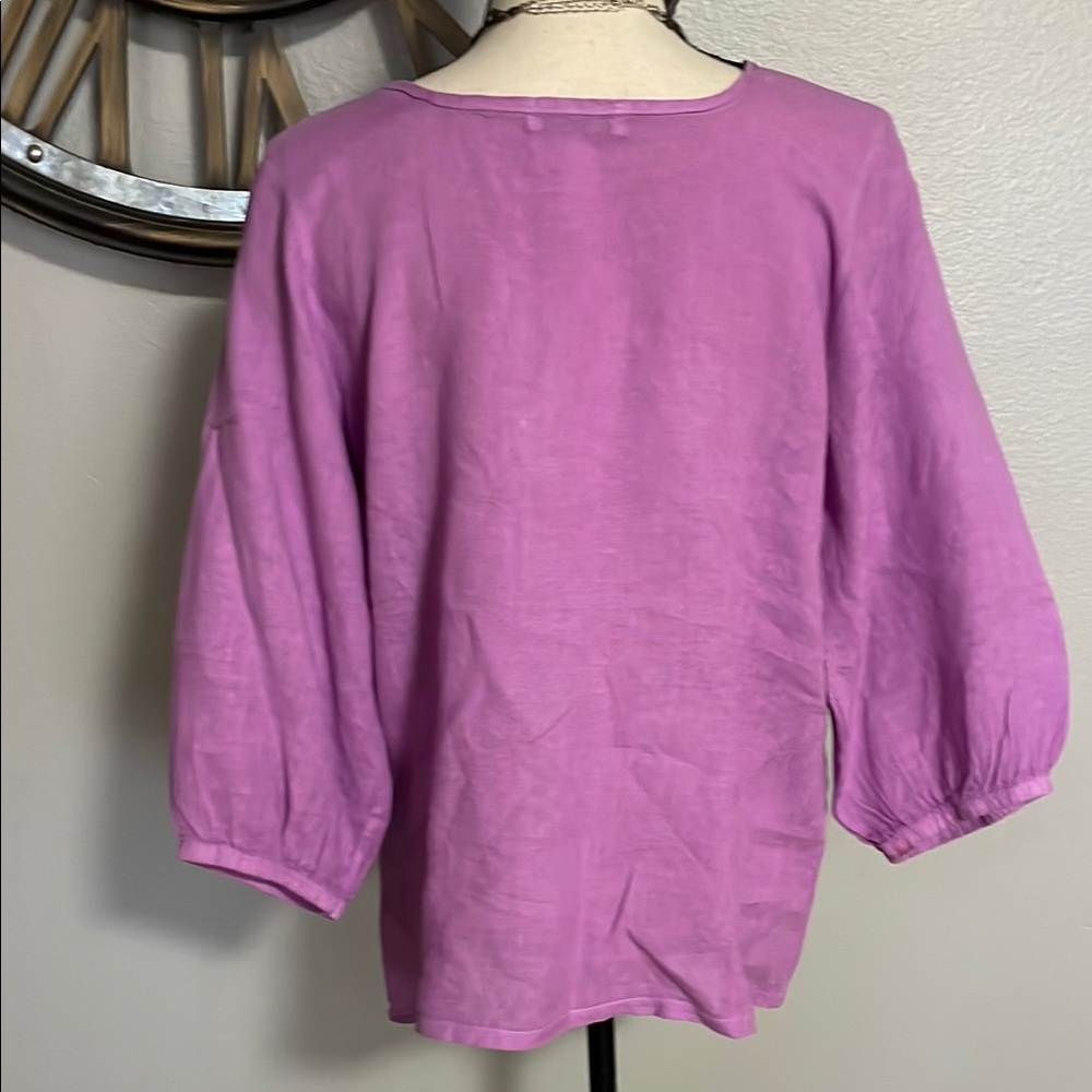 TERZO MILLENNIO Purple Women's Top - Picture 4 of 7